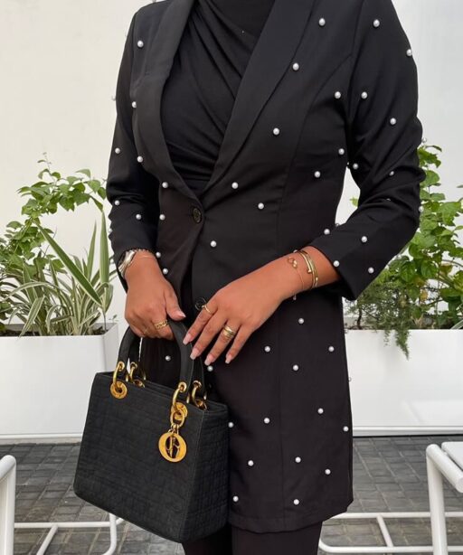 Mini pearls blazer