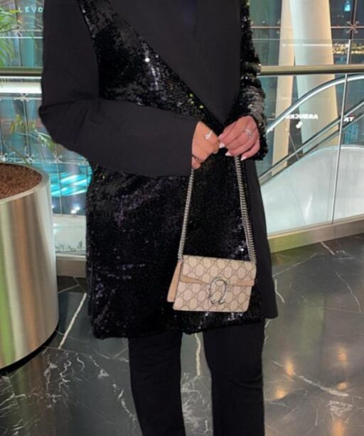 Black sequined