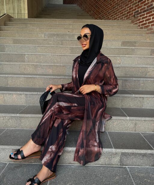 Alternative view of Printed chiffon set